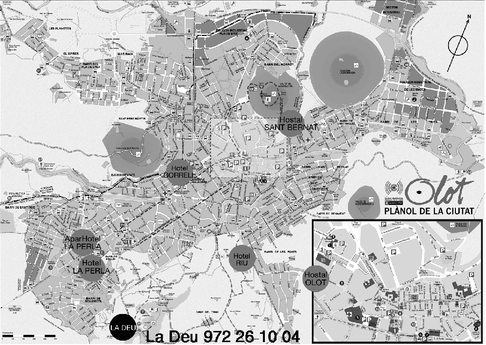 Mapa Olot